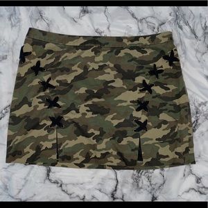 Camo Mini Skirt